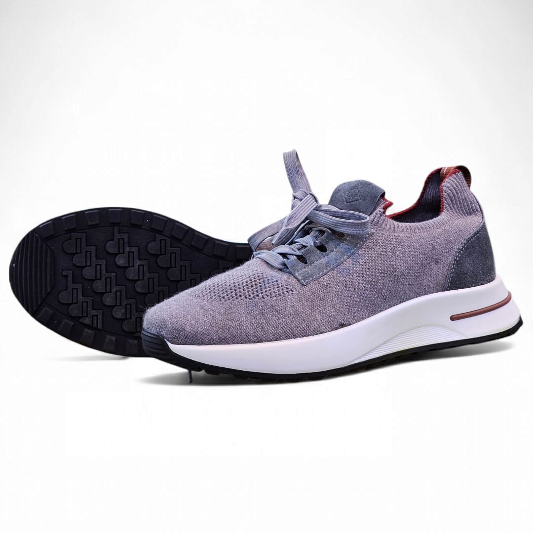 BASKET FLUENT FLEX EN DAIM, BLEU CIEL
