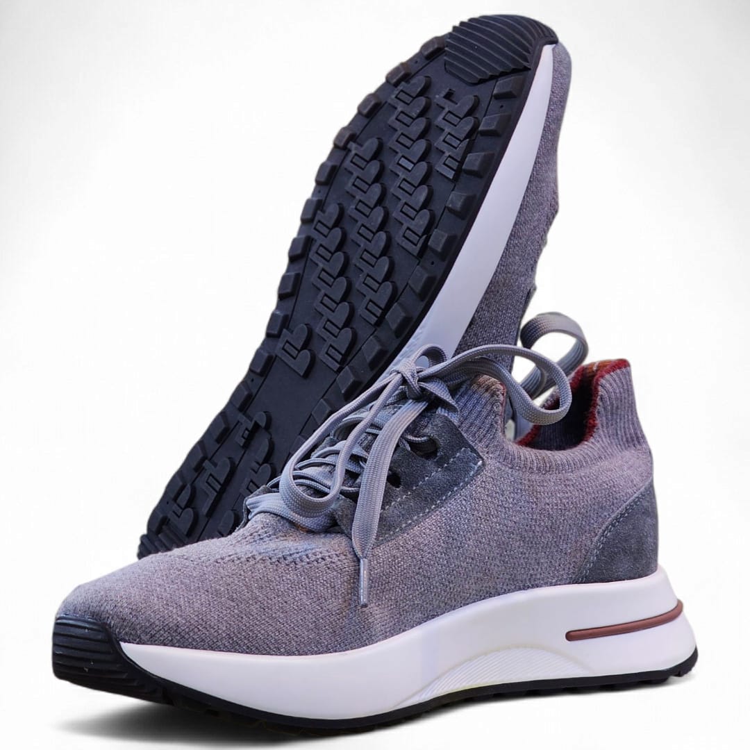 BASKET FLUENT FLEX EN DAIM, BLEU CIEL