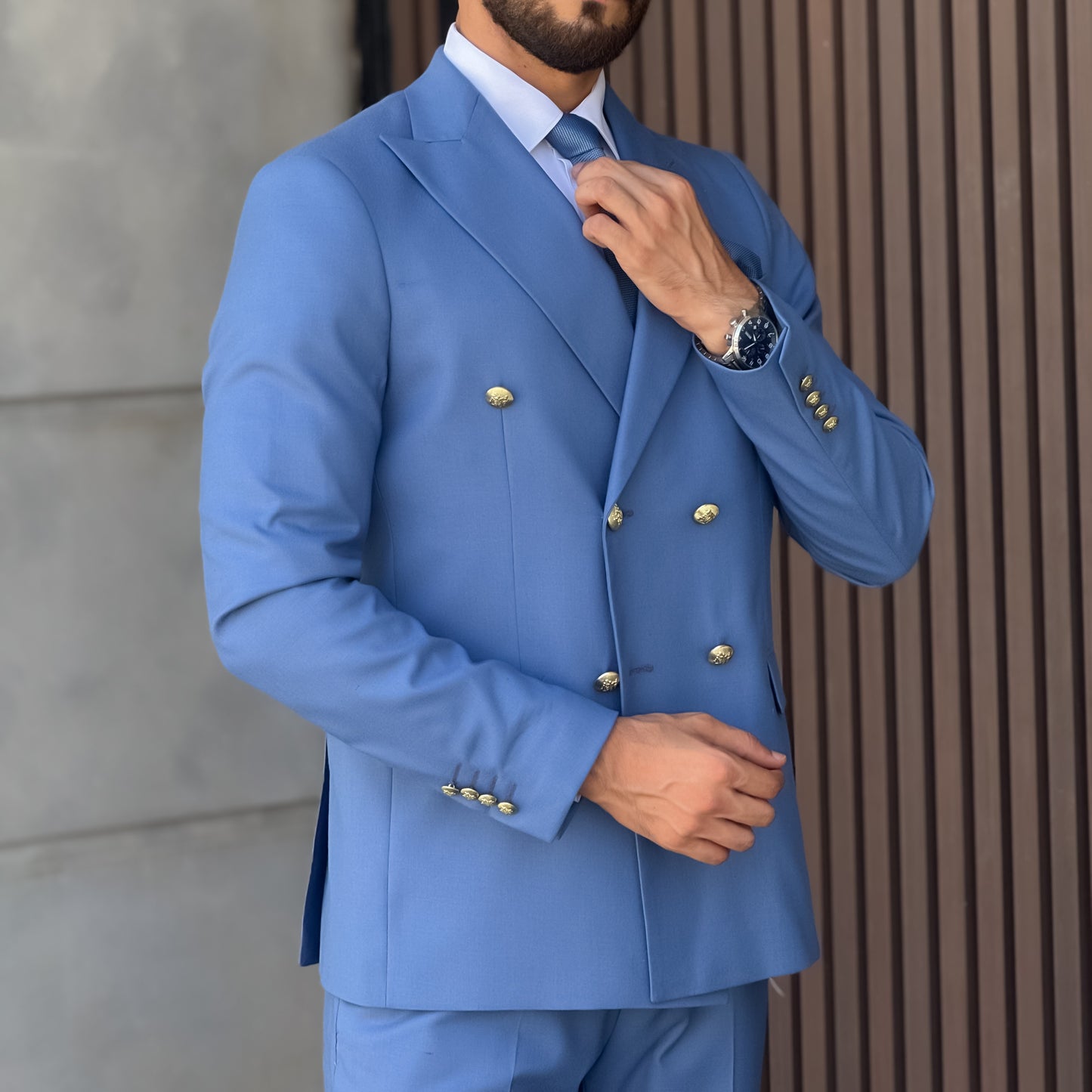 Costume Homme Élégant 2 Pièces – Veste & Pantalon – Coupe Slim pour Mariage, Bureau ou Cérémonie
