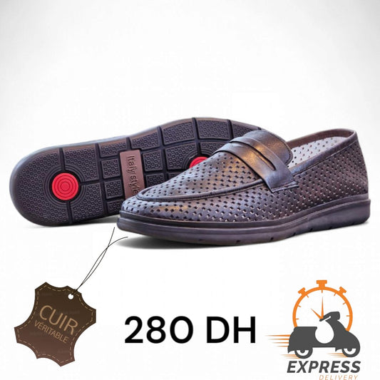 MOCASSIN ILMAR En Cuir Marron
