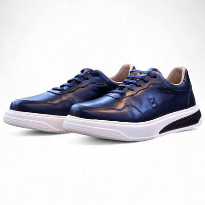 Baskets confortables en cuire